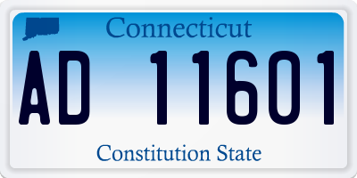 CT license plate AD11601