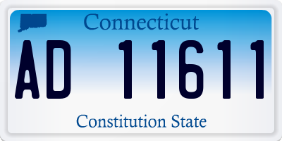 CT license plate AD11611