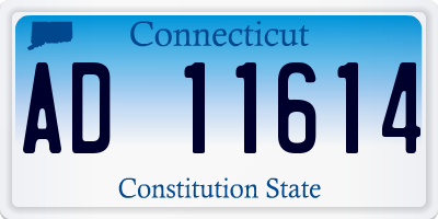 CT license plate AD11614