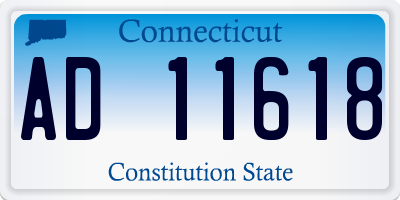 CT license plate AD11618
