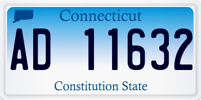 CT license plate AD11632