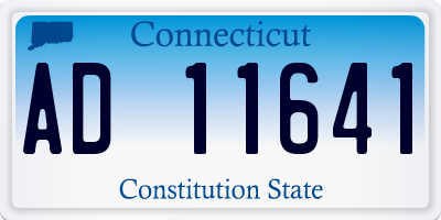 CT license plate AD11641