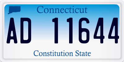 CT license plate AD11644