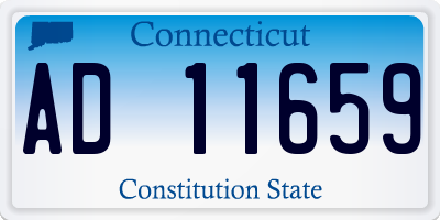 CT license plate AD11659