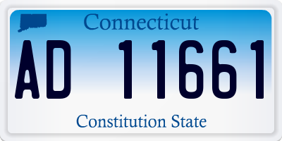 CT license plate AD11661