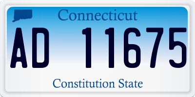 CT license plate AD11675