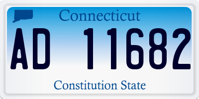 CT license plate AD11682