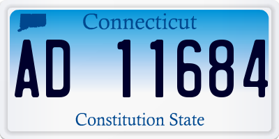 CT license plate AD11684