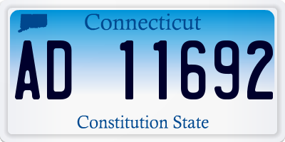 CT license plate AD11692