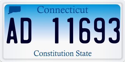 CT license plate AD11693