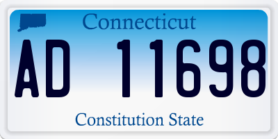 CT license plate AD11698
