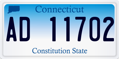 CT license plate AD11702