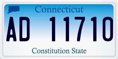 CT license plate AD11710
