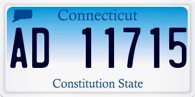 CT license plate AD11715