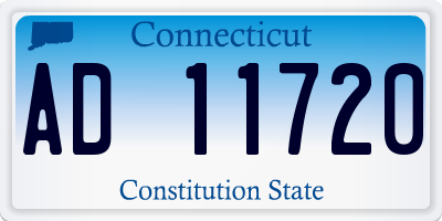 CT license plate AD11720
