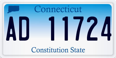 CT license plate AD11724