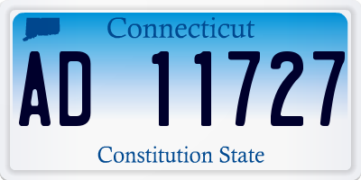 CT license plate AD11727