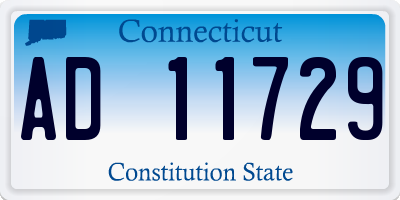 CT license plate AD11729