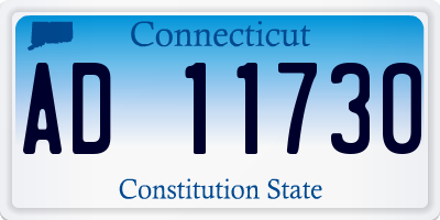 CT license plate AD11730