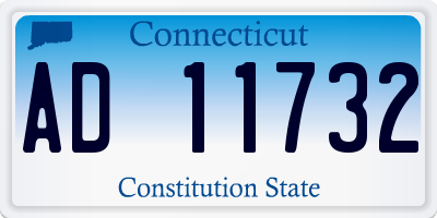 CT license plate AD11732