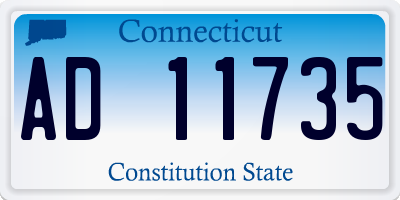 CT license plate AD11735