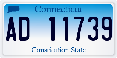 CT license plate AD11739