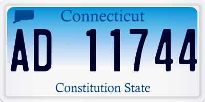 CT license plate AD11744