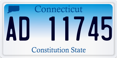 CT license plate AD11745