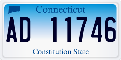 CT license plate AD11746