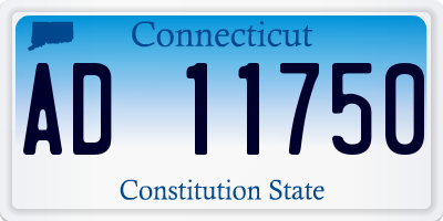 CT license plate AD11750