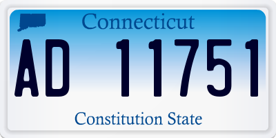 CT license plate AD11751