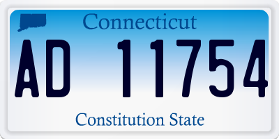 CT license plate AD11754