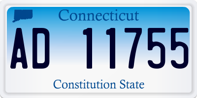 CT license plate AD11755