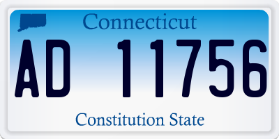 CT license plate AD11756