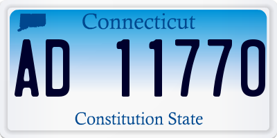 CT license plate AD11770