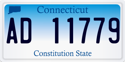 CT license plate AD11779