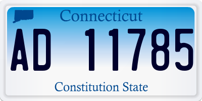 CT license plate AD11785