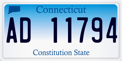 CT license plate AD11794