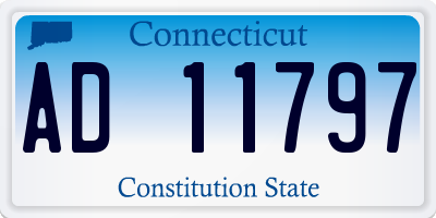 CT license plate AD11797