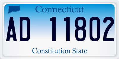 CT license plate AD11802