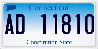 CT license plate AD11810