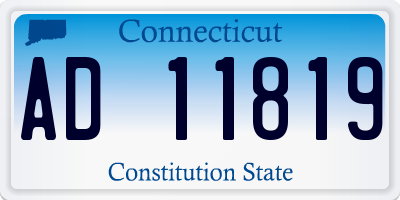 CT license plate AD11819