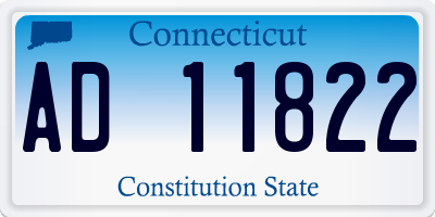 CT license plate AD11822