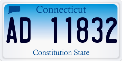 CT license plate AD11832