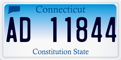 CT license plate AD11844