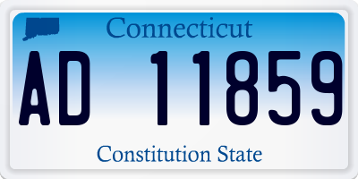 CT license plate AD11859