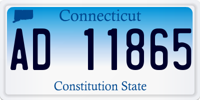 CT license plate AD11865