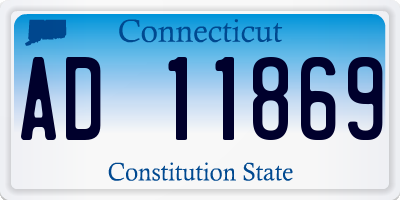 CT license plate AD11869