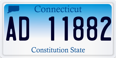 CT license plate AD11882