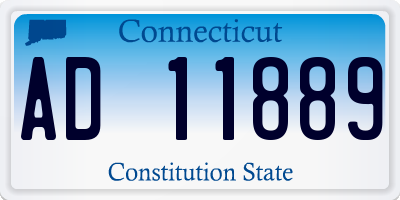 CT license plate AD11889